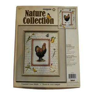 NEW Sealed Janlynn Nature Collection Cross Stitch Kit Rooster